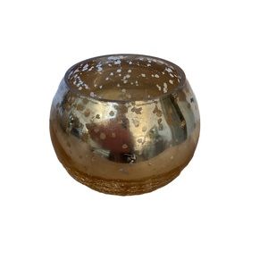 Mercury Glass Rose Gold Globe Vase